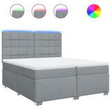  The Living Store Box spring postelja z vzmetnico svetlo siva 200x200 cm blago - Box Spring Postelja, (21521045) | Shoptok.si