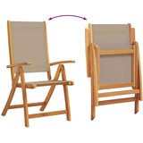 vidaXL 7-dijelni vrtni blagovaonski set od drva bagrema i tekstilena | shoptok.hr