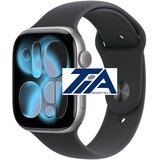 Apple Watch Series 11 GPS 46mm Space Grey Aluminium Case with Black Sport Band - S/M | shoptok.hr