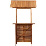  Vrtni barski stol s krovom 113x106x217 cm bagremovo drvo | shoptok.hr