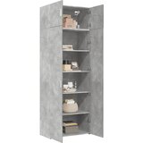 Ormarić za pohranu boja betona 80x42,5x225 cm konstruirano drvo | shoptok.hr