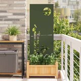 vidaXL Dekorativna ploča za vrt Maslinovo zelena 50 x 140 cm Cijene