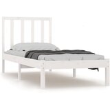 The Living Store Posteljni okvir bel iz trdne borovine 90x190 cm - Posteljni Okvir, (21530212) | Shoptok.si