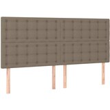  The Living Store Posteljno vzglavje 4 kosa taupe 100x5x78/88 cm blago - Vzglavje, (21502604) | Shoptok.si