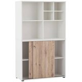 MID.YOU Arhivska Omara Serie 1000, Bela, Barva Hrasta | Shoptok.si