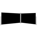 Uvlačiva bočna tenda 160 x 600 cm crna