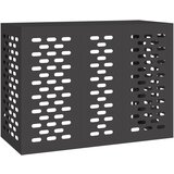 vidaXL Pokrov za klimatsko napravo Črna 110x50x80 cm Jeklo, (22008655) | Shoptok.si