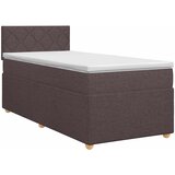  Boxspring krevet s madracem Tamno smeđa 90 x 200 cm Tkanina | shoptok.hr