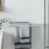 vidaXL Držač za ručnike Srebrno 40 x 9 x 4 cm Nehrđajući čelik | shoptok.hr