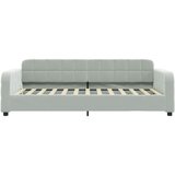  Dnevni krevet na razvlačenje svjetlosivi 90 x 200 cm baršunasti | shoptok.hr