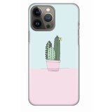  Silikonska maska za iPhone 13 Pro Max 6.7 Cactus Print roze Cene