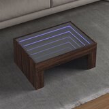  Stolić s beskonačnim LED svjetlima boja hrasta 70x50x30 cm | shoptok.hr