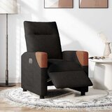  Električni naslonjač od tkanine crni | shoptok.hr