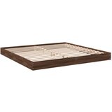  The Living Store Posteljni okvir rjav hrast 200x200 cm inženirski les - Posteljni Okvir, (21500083) | Shoptok.si
