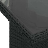  7-dijelni set vrtnih sofa od poliratana s jastucima crni | shoptok.hr