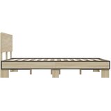  Okvir kreveta boja hrasta 120x200 cm konstruirano drvo i metal | Eponuda.com