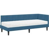  Kutni krevetni okvir s madracem 2 kom. Plava Baršun | shoptok.hr