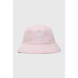 Adidas Bombažni klobuk roza barva