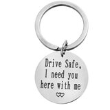 INF Obesek za avtomobilske ključe "Drive safe" inox Silver, (21245841) Cene
