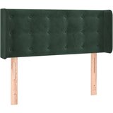 vidaXL Vzglavje z ušesi temno zeleno 93x16x78/88 cm žamet, (20936215) | Shoptok.si