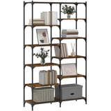  Regal za knjige boja hrasta 100 x 32 x 170 cm od drva i željeza | shoptok.hr