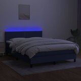  box spring s madracem LED plavi 140x190 cm od tkanine | shoptok.hr