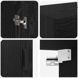  Kabinetski zidni 2 kom. Crni hrast 69,5 x 34 x 90 cm | shoptok.hr