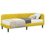  kutni okvir kreveta s madracem žuta 80 x 200 cm baršun | shoptok.hr