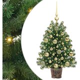 vidaXL Umestno božično drevo med 150 LED Zelena 75 cm PE in PVC, (5000067327) Cene