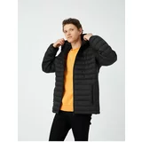 Koton Inflatable Coat Seasonal Hooded Zipper Pocket Detailed