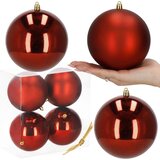 springos KROGE ZA BOŽIČNO JELKO, 4 KOM KROGE ZA BOŽIČNO JELKO, 12 CM, KOMPLET, NERAZBLJIVI OBESKI, (21637797) | Shoptok.si