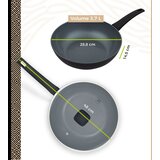 BE Living 3-delni set ponev (20-24-28 cm) + wok s pokrovom 28 cm BE Living - Delight black | Shoptok.si