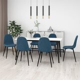 The Living Store jedilni stoli 6 kosov moder žamet - Jedilni Stol, (21663076) | Shoptok.si
