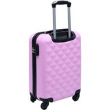 vidaXL Trd potovalni kovček roza ABS | Shoptok.si