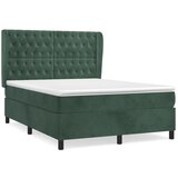 The Living Store Box spring postelja z vzmetnico temno zelen 140x190 cm žamet - Box Spring Postelja, (21489529) | Shoptok.si