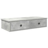 Maison Chic Stenska polica - Viseča Polica s predali betonsko siv 80x34x17 cm inž. les, (21793606) Cene