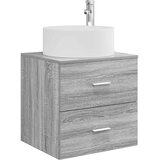 vidaXL Umivalnik s pritrditev na steno Siva Sonoma, (5000245893) | Shoptok.si