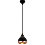 Opviq Vislica YILDO crna / bakrena, metal 15 x 15 cm, visina 135 cm, visina sjenila 18 cm, podesvia visina, E27 Max 40W, Yıldo - 7000 | shoptok.hr