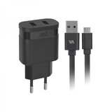 Rivacase HIŠNI POLNILEC VA4122 2,4A + podatkovno polnilni kabel MicroUSB Cene