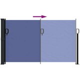  Zložljiva stranska tenda modra 120x600 cm | Shoptok.si