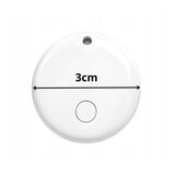 Mini privjesak tražilo ključeva bluetooth gps lokator ios bijeli | shoptok.hr