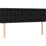 Krevet s oprugama i madracem crni 140 x 190 cm od tkanine | shoptok.hr