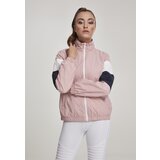 UC Ladies Women's Tri-Color Crinkle Track Jacket darkrose/nvy/wht | Shoptok.si