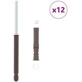  Podupirači za plutajuće police 12 pcs Bež Ø10 x 170 mm Čelik | Eponuda.com