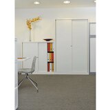 BISLEY Omara z drsnimi vrati ECO, 1 polica, svetlo siva | Shoptok.si