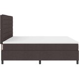 Box Spring Krevet s Madracem Tamno smeđi 200x200 cm Tkanina | shoptok.hr