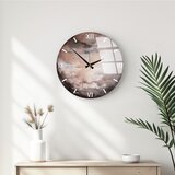 Wallity zidni sat Huhu347, 40 cm, Braon Cene