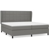 The Living Store Box spring postelja z vzmetnico temno siva 200x200 cm blago - Box Spring Postelja, (21503519) | Shoptok.si