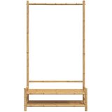  Stalak za odjeću s policama 103 x 40 x 183 cm od bambusa | shoptok.hr