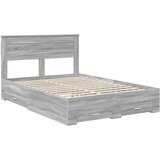  Krevetna konstrukcija s ladicama Siva Sonoma 140 x 190 cm | shoptok.hr